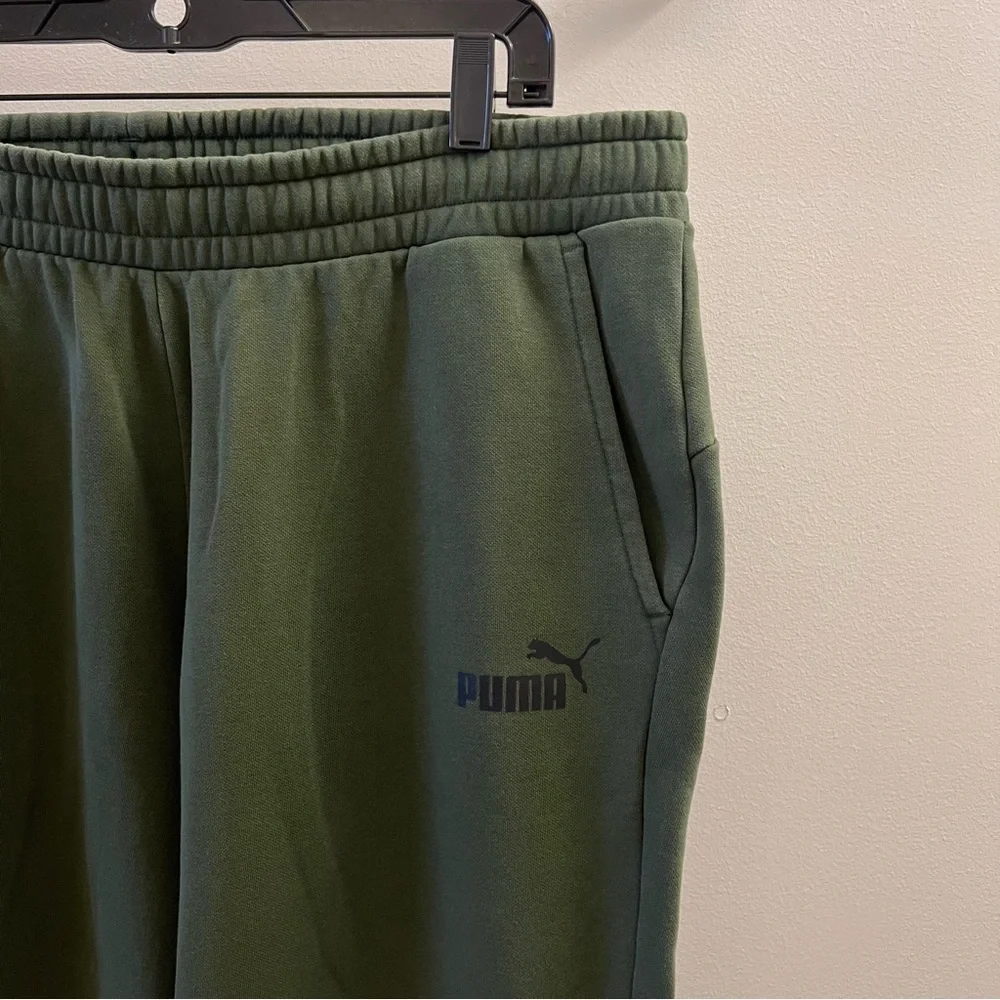 PUMA Men's Fleece Jogger Pants Forest Green Size XXL - Picture 5 of 9